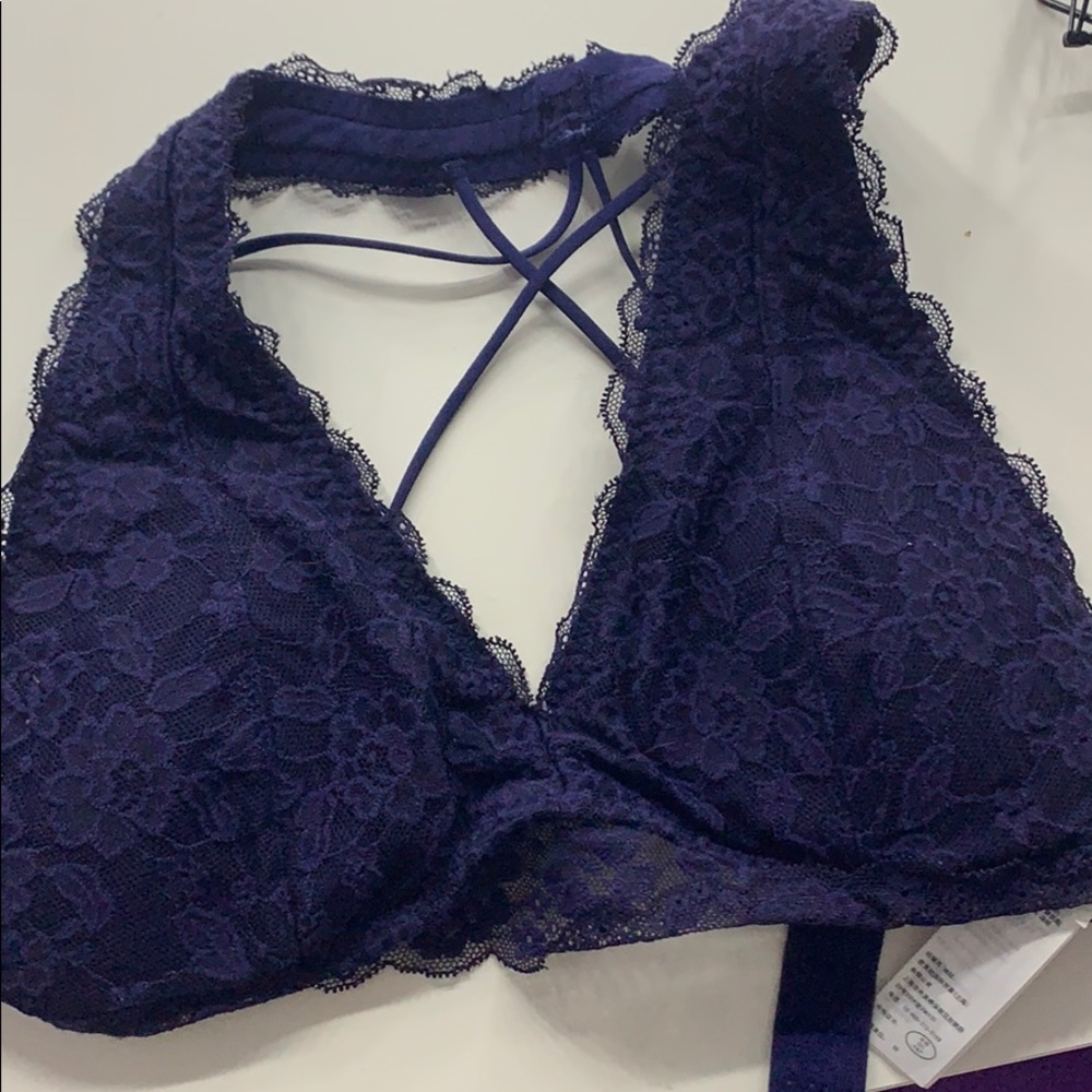 navy blue bralette